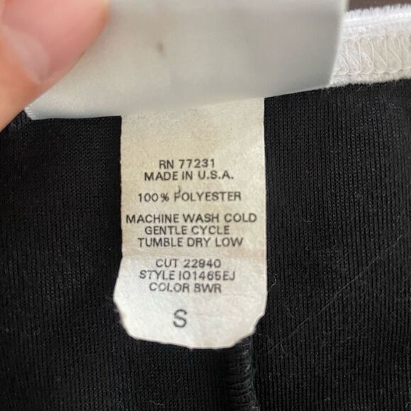 Vintage 90s 5*7*9 Colorblock Dress Spice Girls Black White Cobalt Blue S - Picture 8 of 8